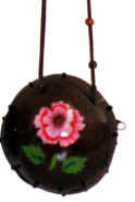 Red Floral Strap Bag