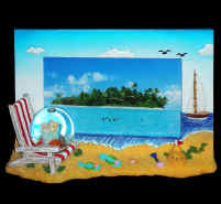 Beach Chair/Water Dome Picture Frame