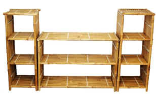 Bamboo Rack system, 3 piece unit