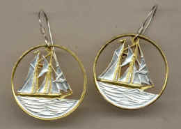 Cayman Is. 25 cent (Sail boat)