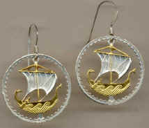Cyprus 5 mils "Viking Ship"