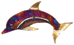 Copper Dripped Dolphin