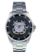 Coast Guard Men's Stainless Steel Case Dial Watch