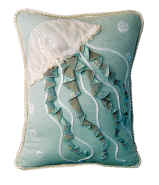 Indoor Jellyfish Pillow ~ Seafoam