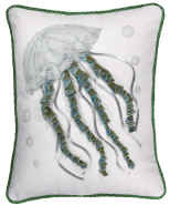 Indoor Jellyfish Pillow ~ White