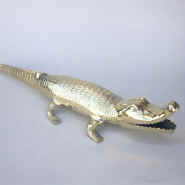 Solid Brass Alligator