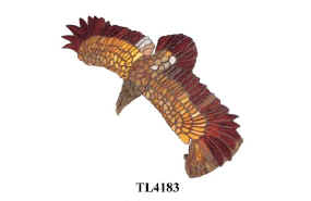 Tiffany Style Eagle Accent Lamp