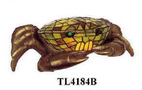 Tiffany Style Crab Accent Lamp