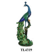 Peacock Tiffany Accent Lamp